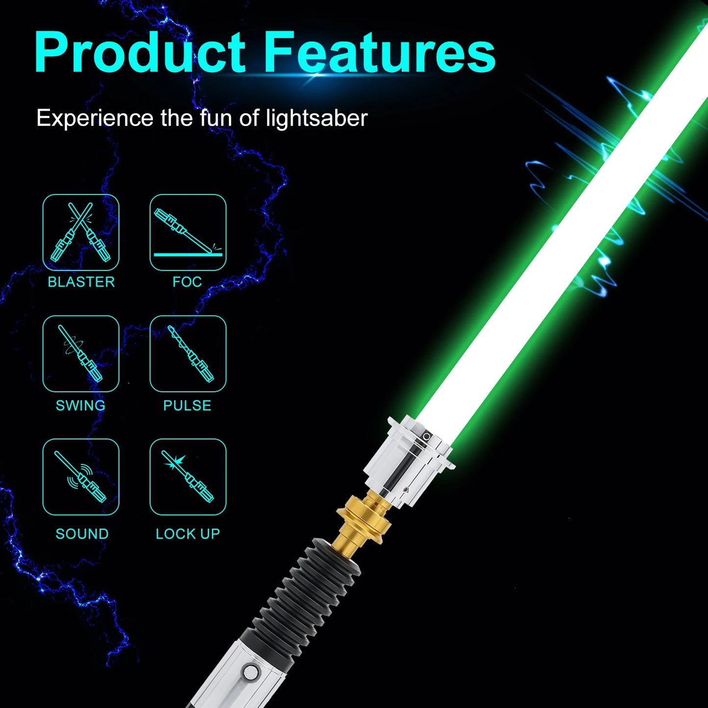 TXQSABER Obiwan Kenobi Neo Pixel Lightsaber Proffie Smooth Swing
