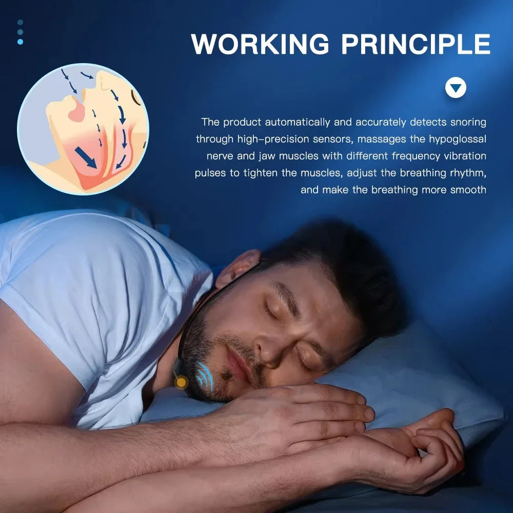 Stop Snore Portable USB Anti Snoring Device Sleep Apnea Aid