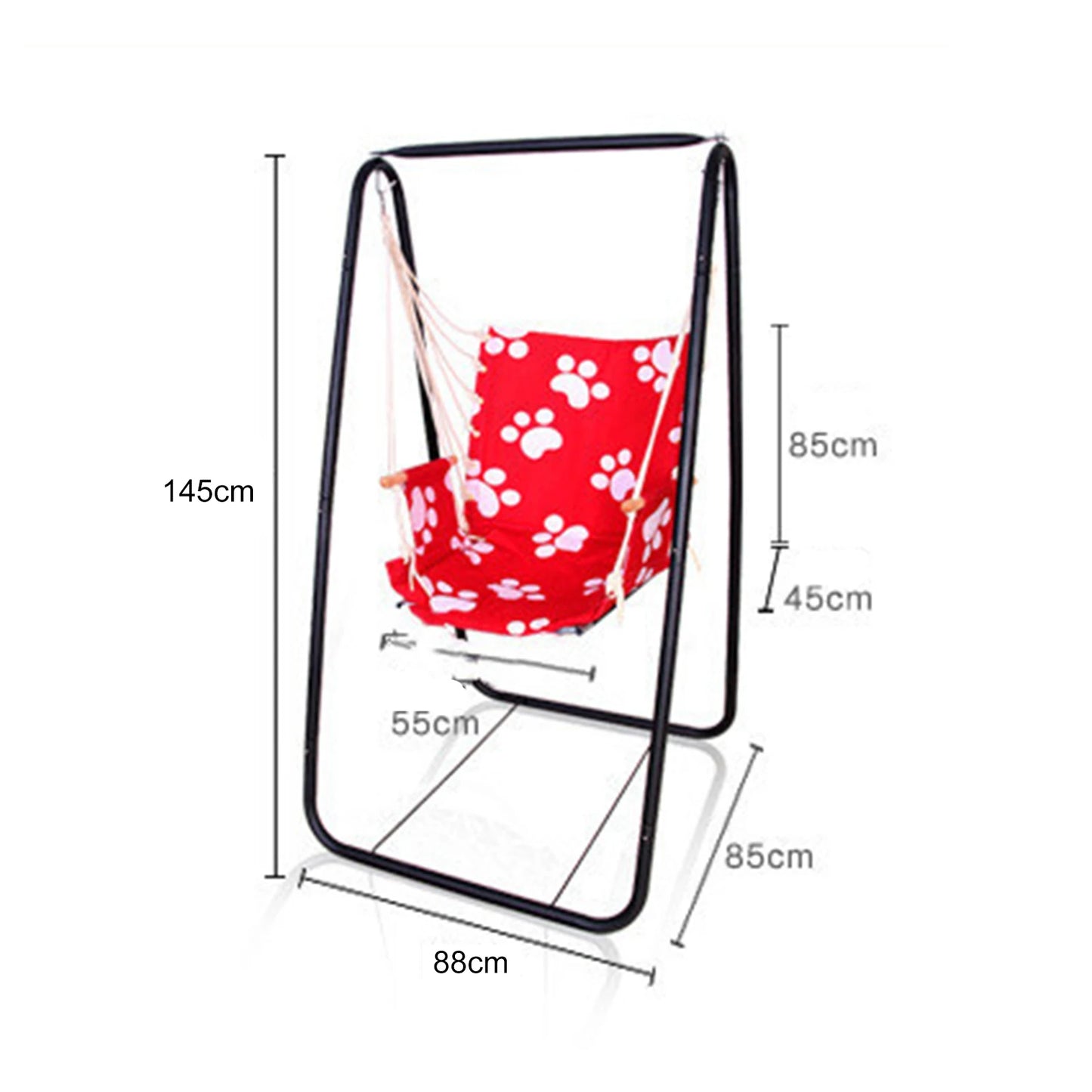 NONE Outdoor Hammock Swing Chair Frame for Balcony