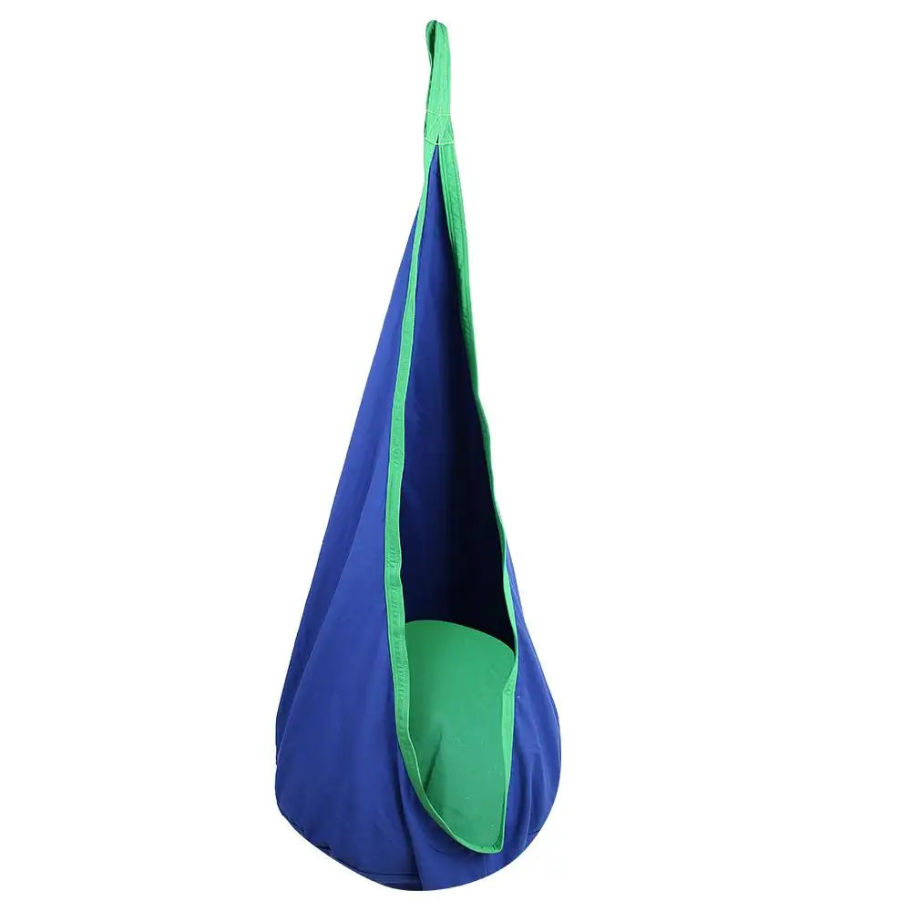 Kids Hanging Swing Chair Cushioned Cotton Polyurethane Outdoor Use