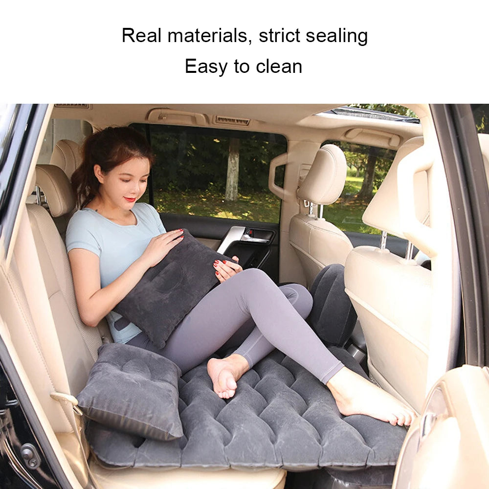 Car Air Inflatable Travel Mattress Bed For Back Seat Universal