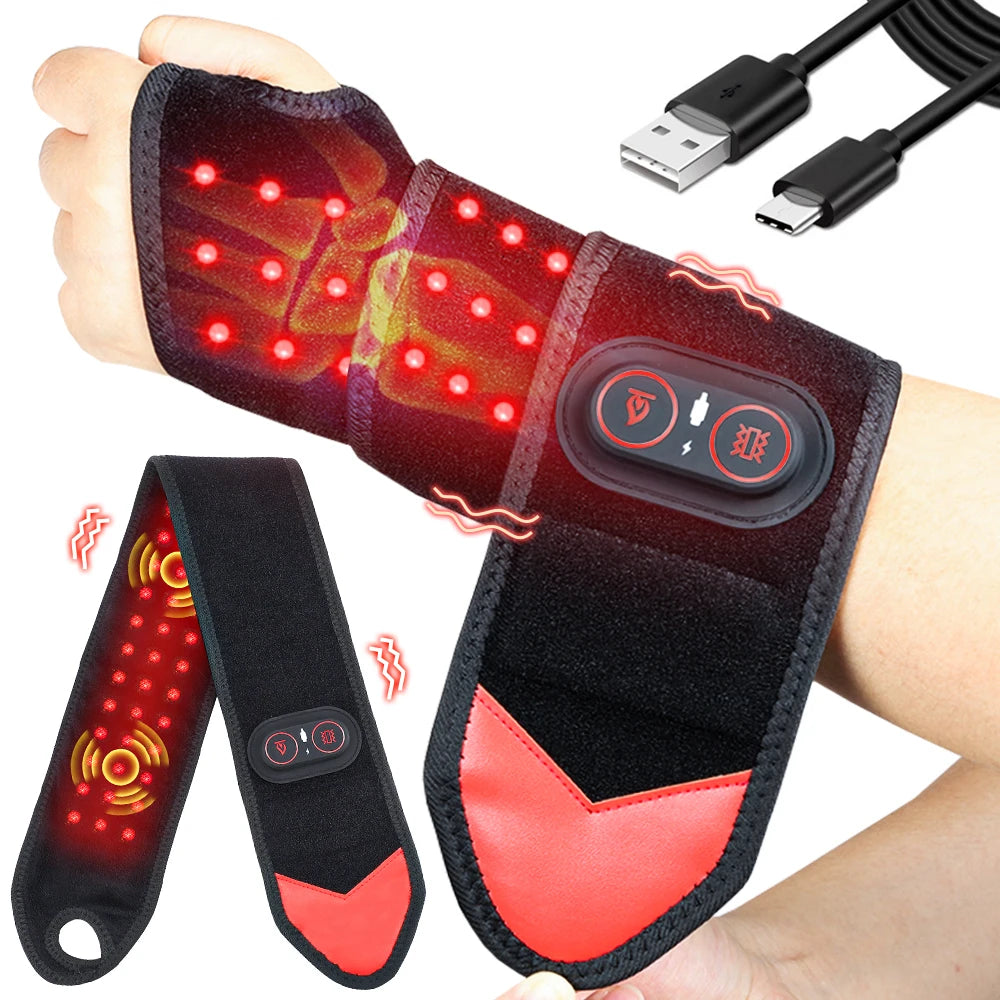Infrared LED Red Light Therapy Wrap With Heat And Vibration