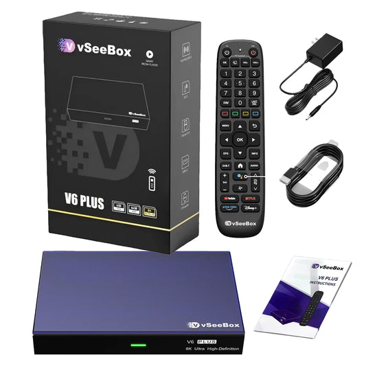 VSeeBox V6 Plus Android TV Box With Voice Control And Media Streaming