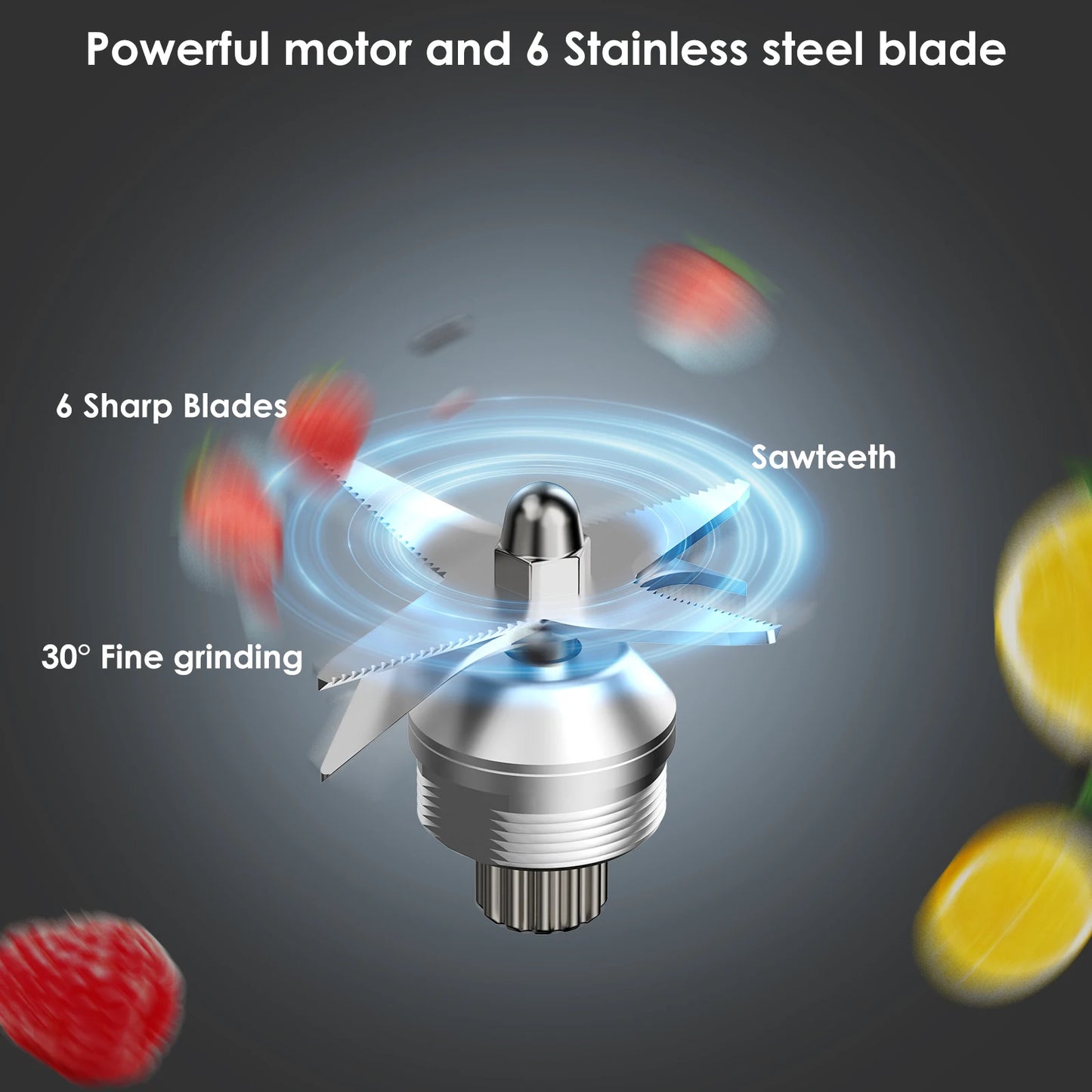 Biolomix BPA Free 3HP 2200W Heavy Duty Commercial Blender Juicer Processor