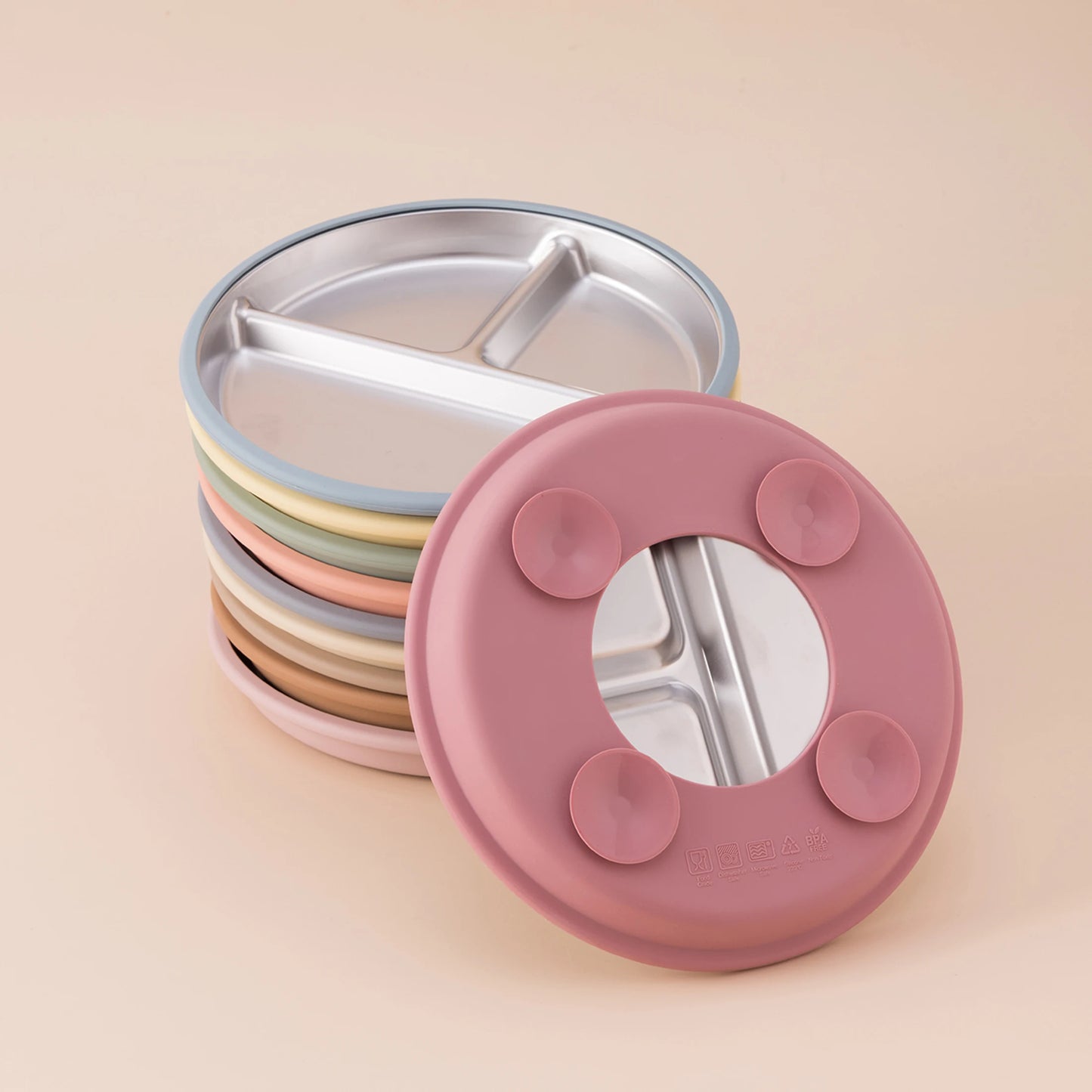 Stainless Steel Plate Detachable Suction Mount For Kitchen