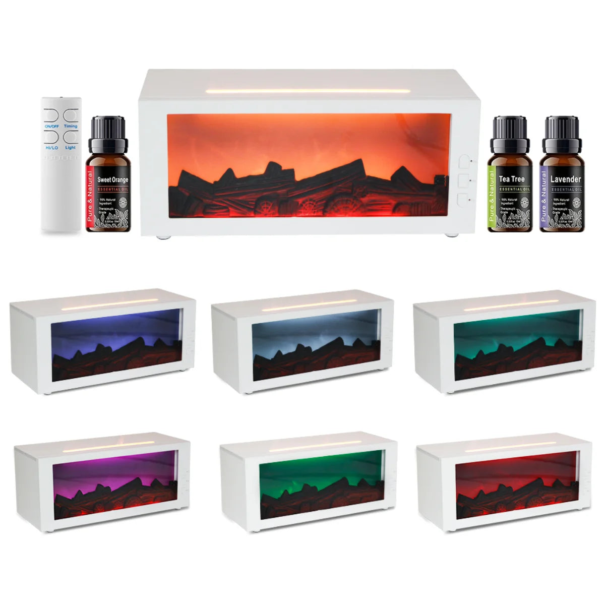 LISM Auto Shut Off Diffuser With Remote 7 LED Colors