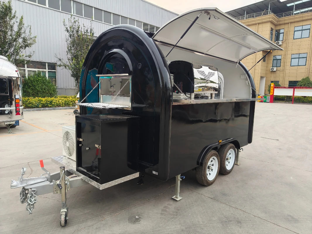 Heavy Duty Mobile Street Food Trailer Ice Cream BBQ
