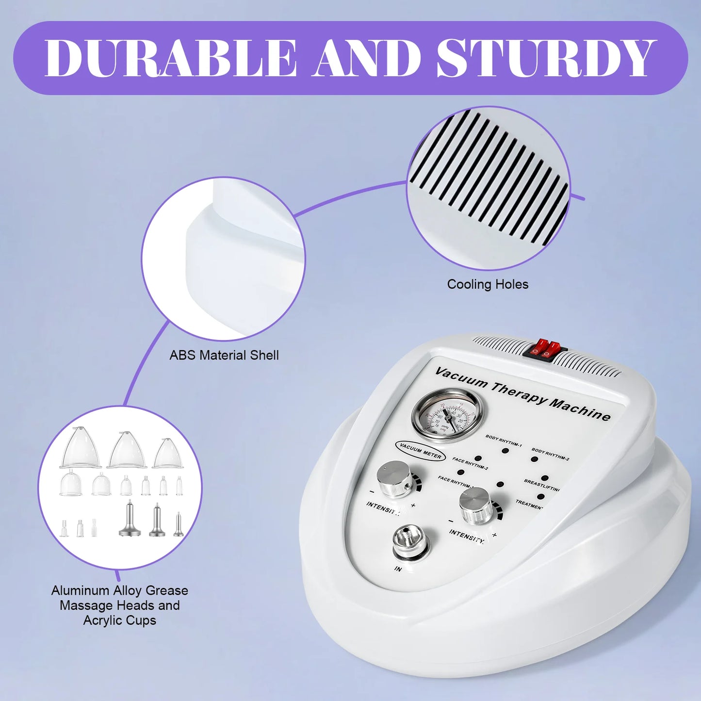 Vacuum Therapy Massage Machine With 24 Cups For Body Shaping
