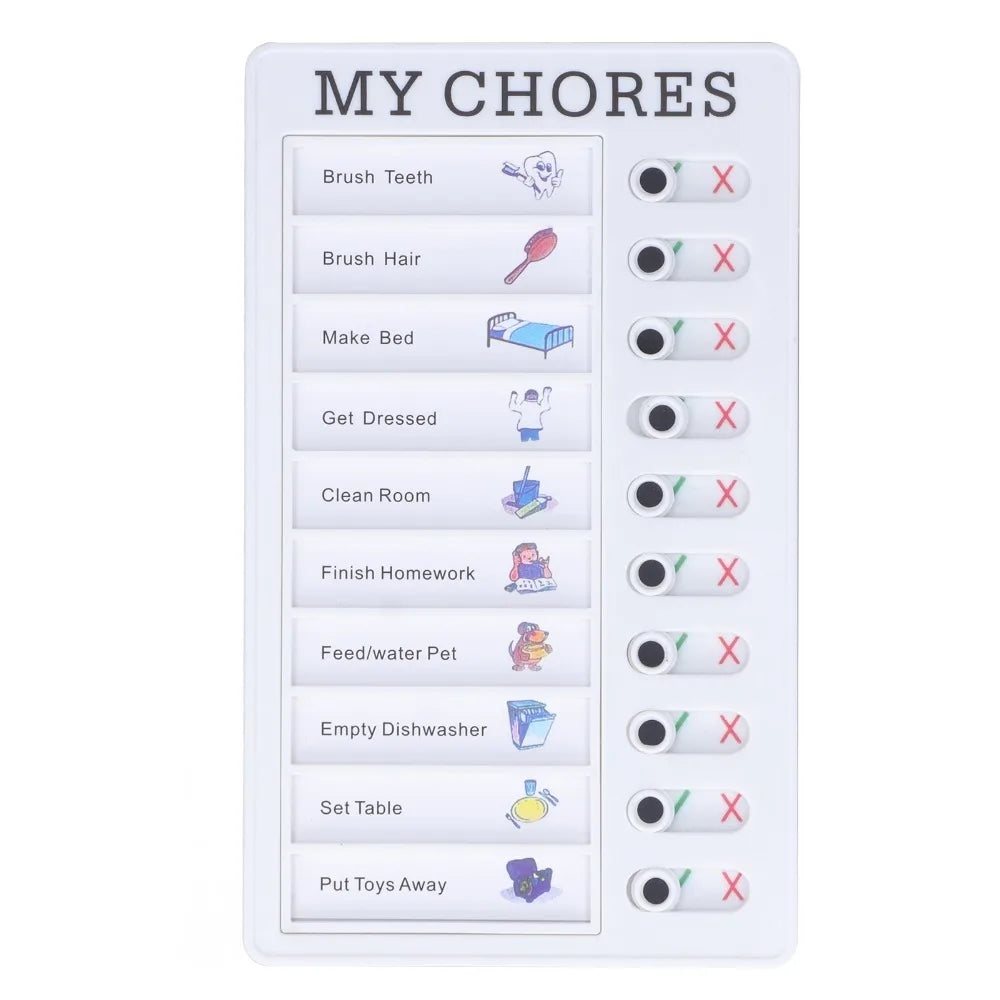 Erasable Reusable Chore Planner Daily Task Organizer
