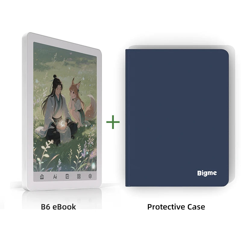 BIGME B6 Ebook Reader Android 14 Front Light Eye Protecting