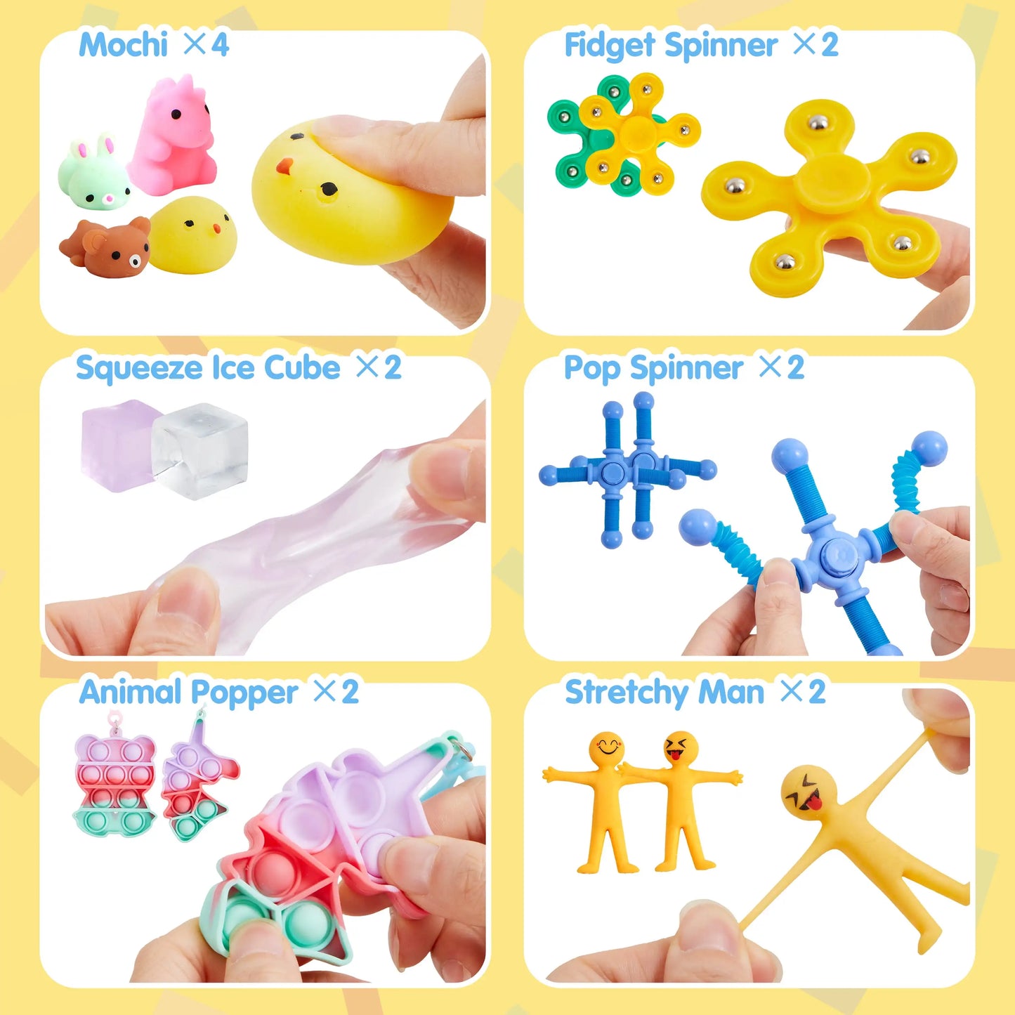 60 Pack Fidget Sensory Toys For Stress Relief And Focus