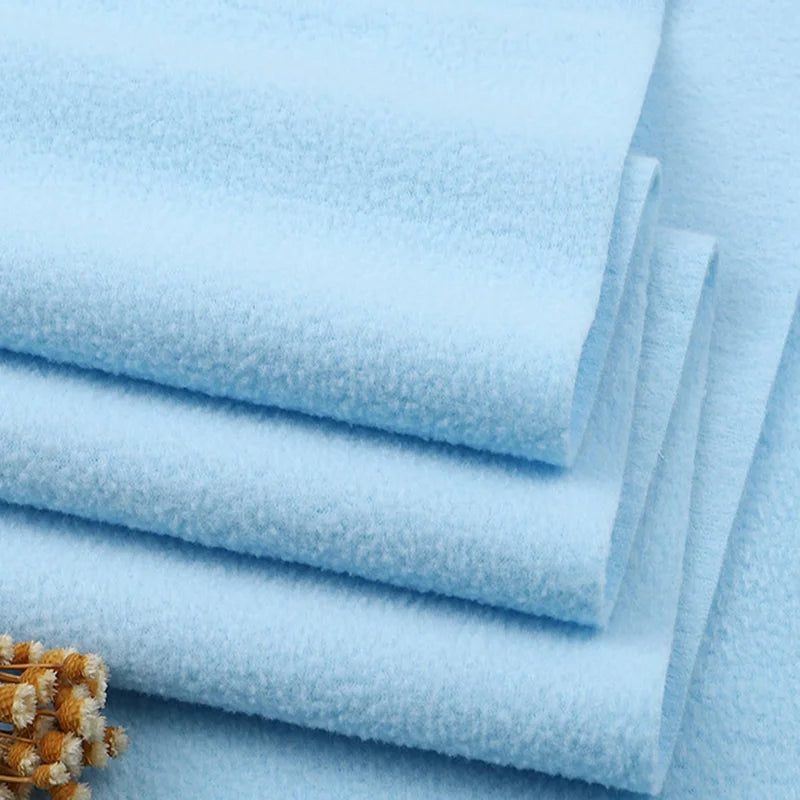 Thickened Anti-Pilling Polar Fleece Fabric Single-Sided Knitted Children's Clothing  Material Soft Warm Fabric for Kids' Wear