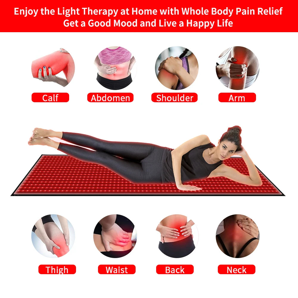 Full Body Infrared Light Therapy Mat for Relaxation and Pain