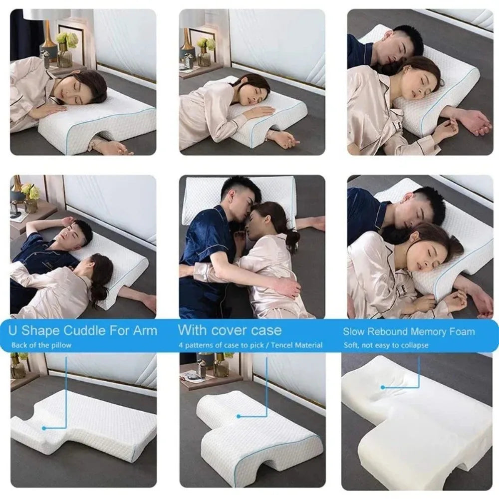 Orthopedic Memory Foam Pillow For Arm Pain Relief And Support