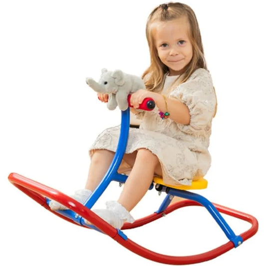 YTYIN Kids Rocking Horse Rocker Seesaw for Home Playground