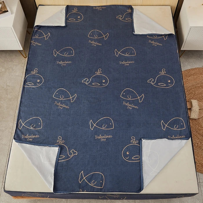 Zip Off Top Waterproof Fitted Sheet Breathable For Hypoallergenic Comfort