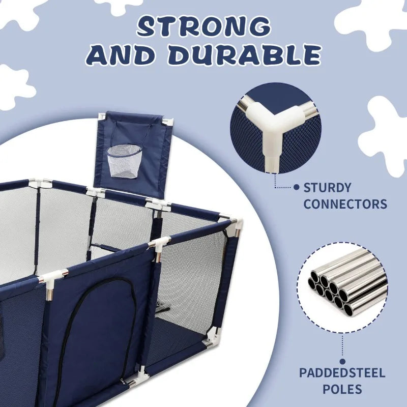 Baby Indoor Playpen and Activity Fence for Safe Play