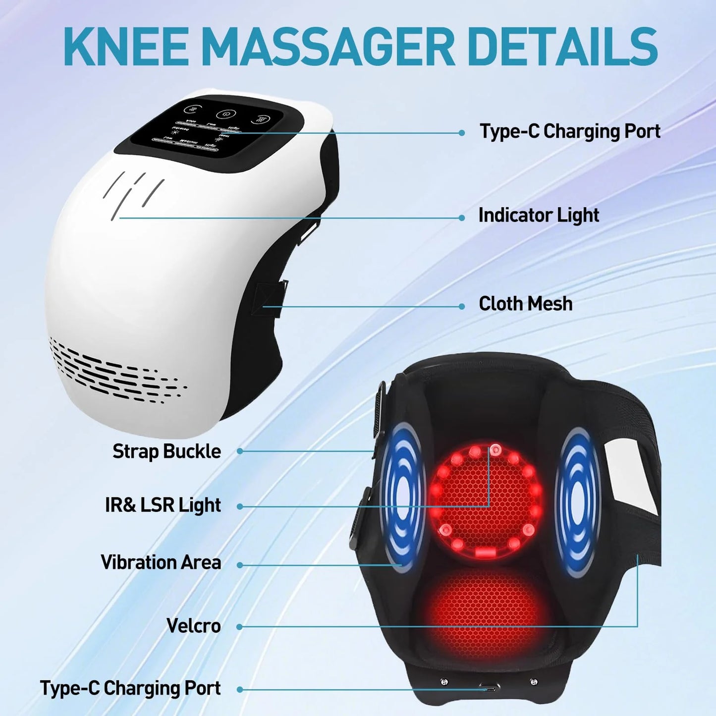Cordless Joint Massager for Knee Shoulder and Elbow