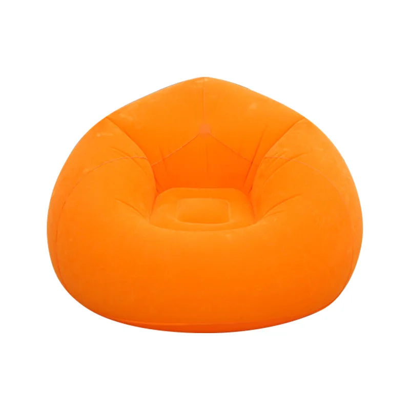 Inflatable Lazy Sofa Lounger Chair PVC Cushioned Bean Bag Couch