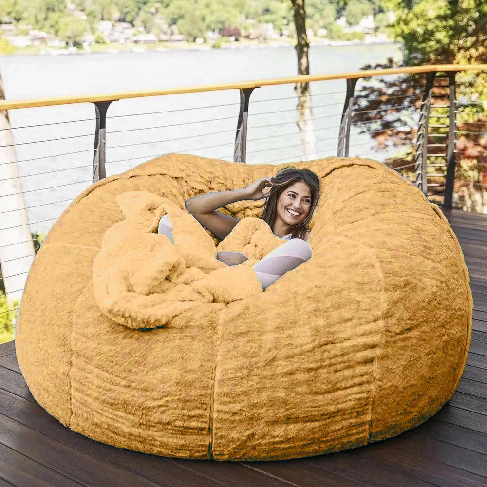 MDNG Soft Recliner Beanbag Daybed for Modern Nordic Living Room
