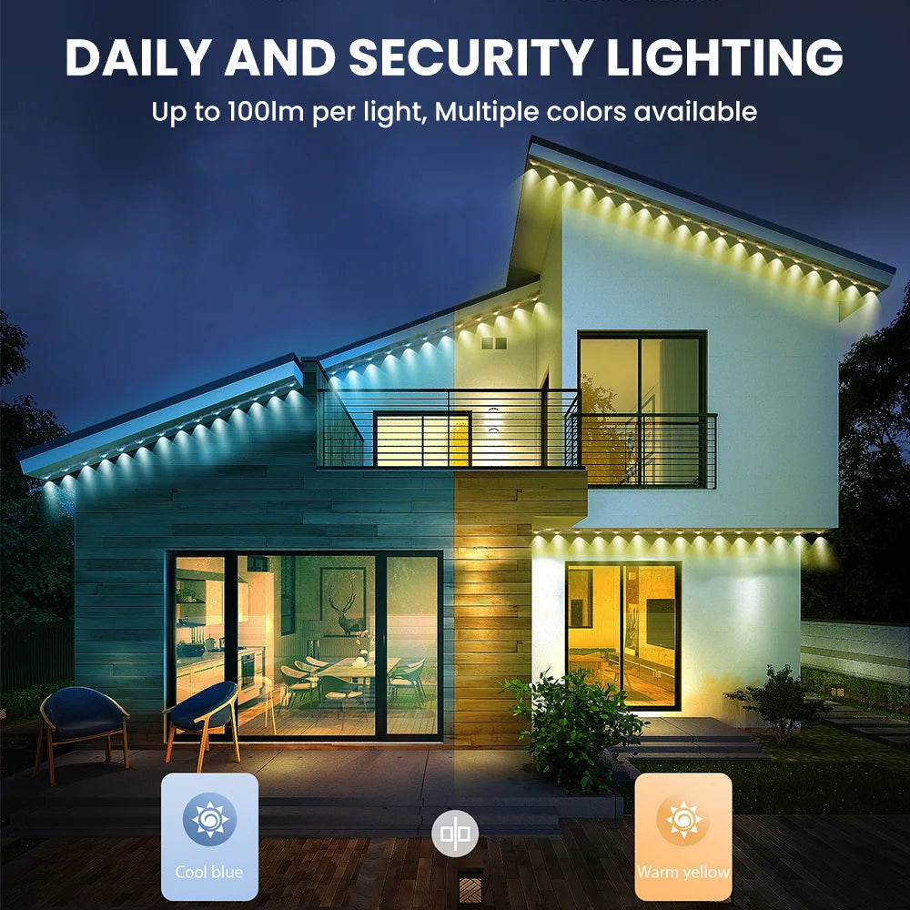 Aiopp 60 Light Smart RGB LED Eaves Lighting Strip Remote