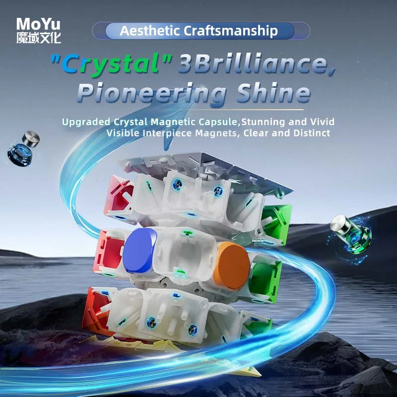 2025 NEW ! Moyu Weilong V11 20M Maglev Ball-Core UV 3X3 Magnetic Magic Speed Cube Fidget Toys Weilong WRM V11 Cubo Magico Puzzle