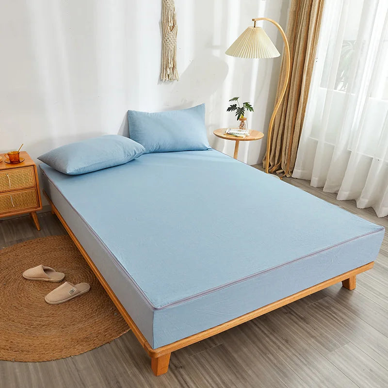 Dreamreal Zipper Fitted Bed Sheet 100 Percent Cotton Durable