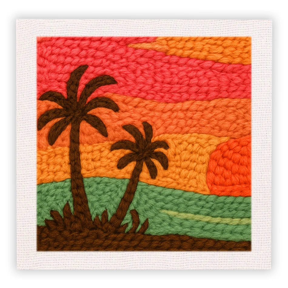 Punch Needle Embroidery Crafts Kit for Modern Home Decor Projects