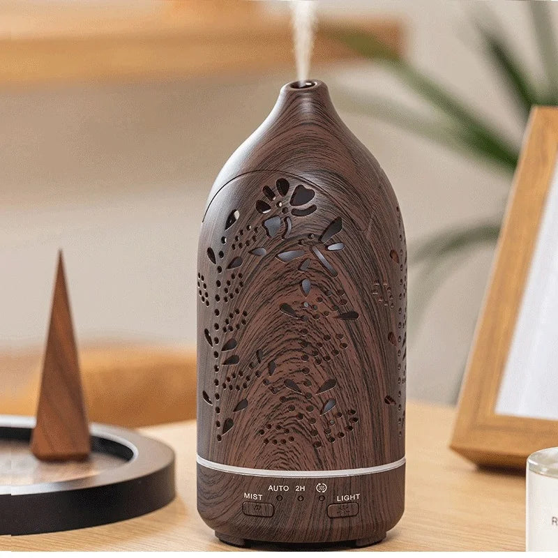 Miflame Ultrasonic Essential Oil Diffuser With LED Lights