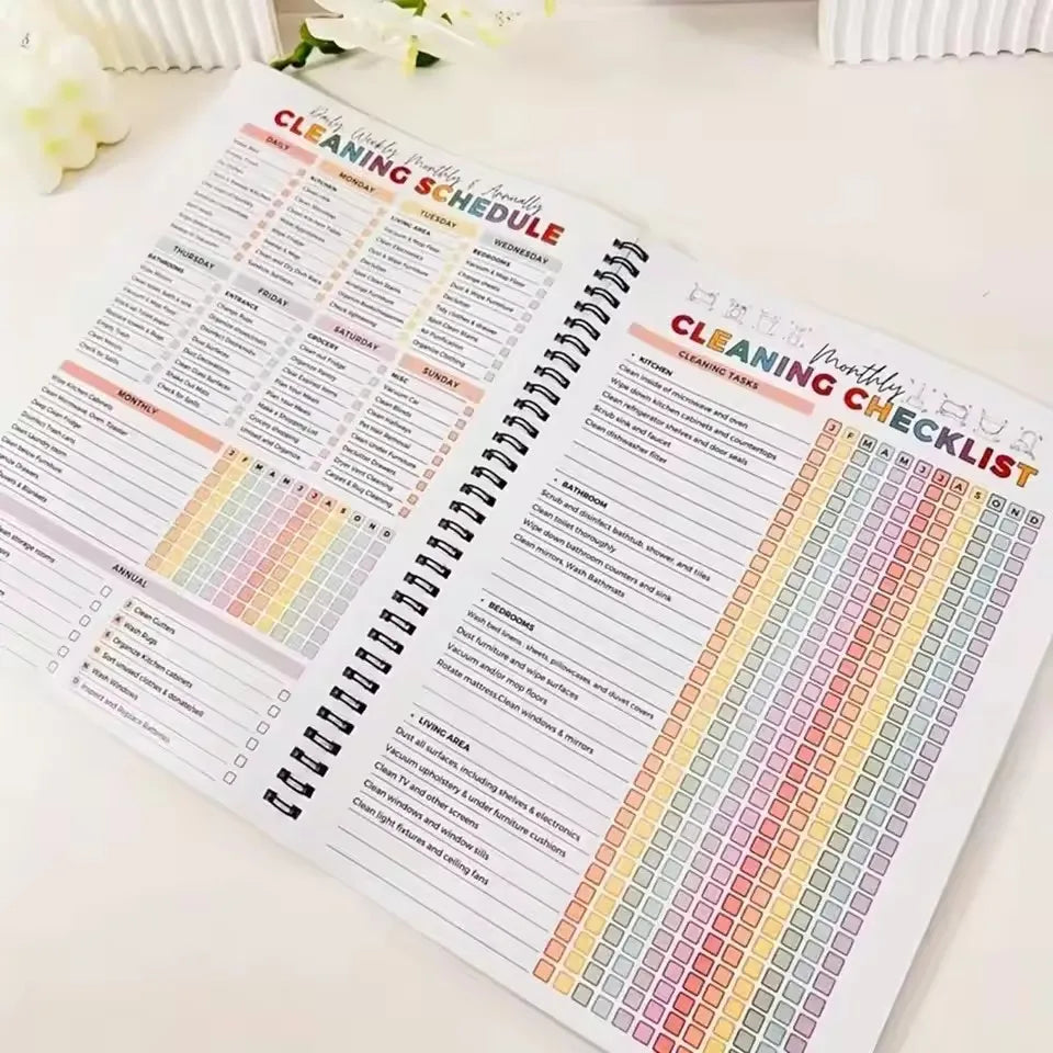 ADHD Cleaning Planner Bundle With Weekly Monthly Schedules