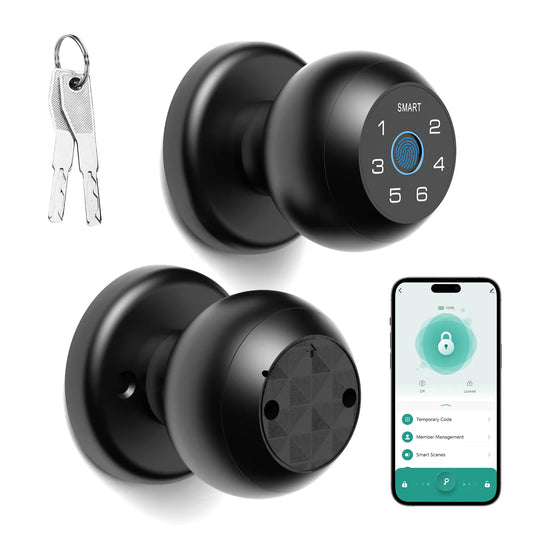 Viladepot Ball Shaped Smart Lock Fingerprint App Control