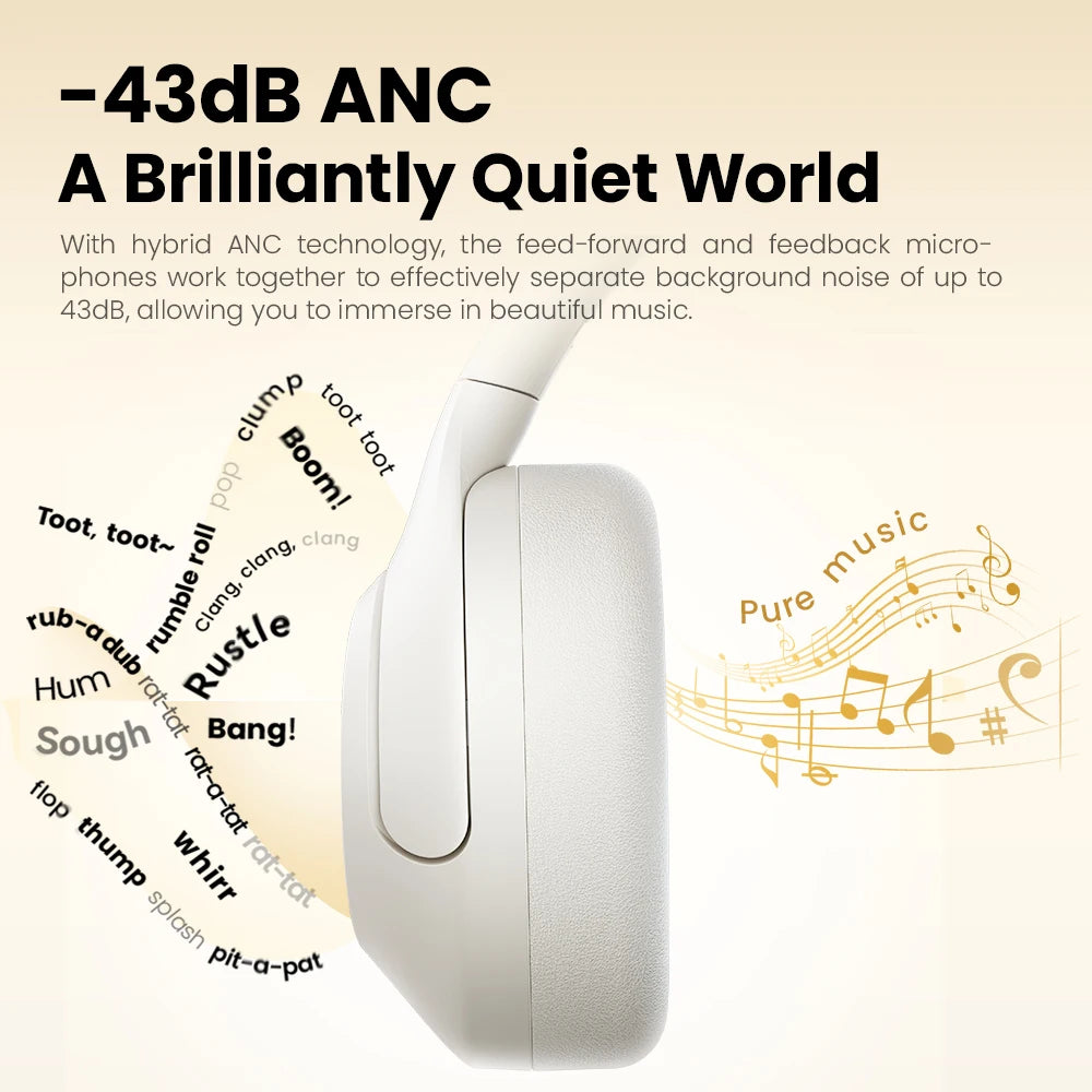 Haylou S30 ANC Wireless Bluetooth 5.4 Headphones HiRes Audio