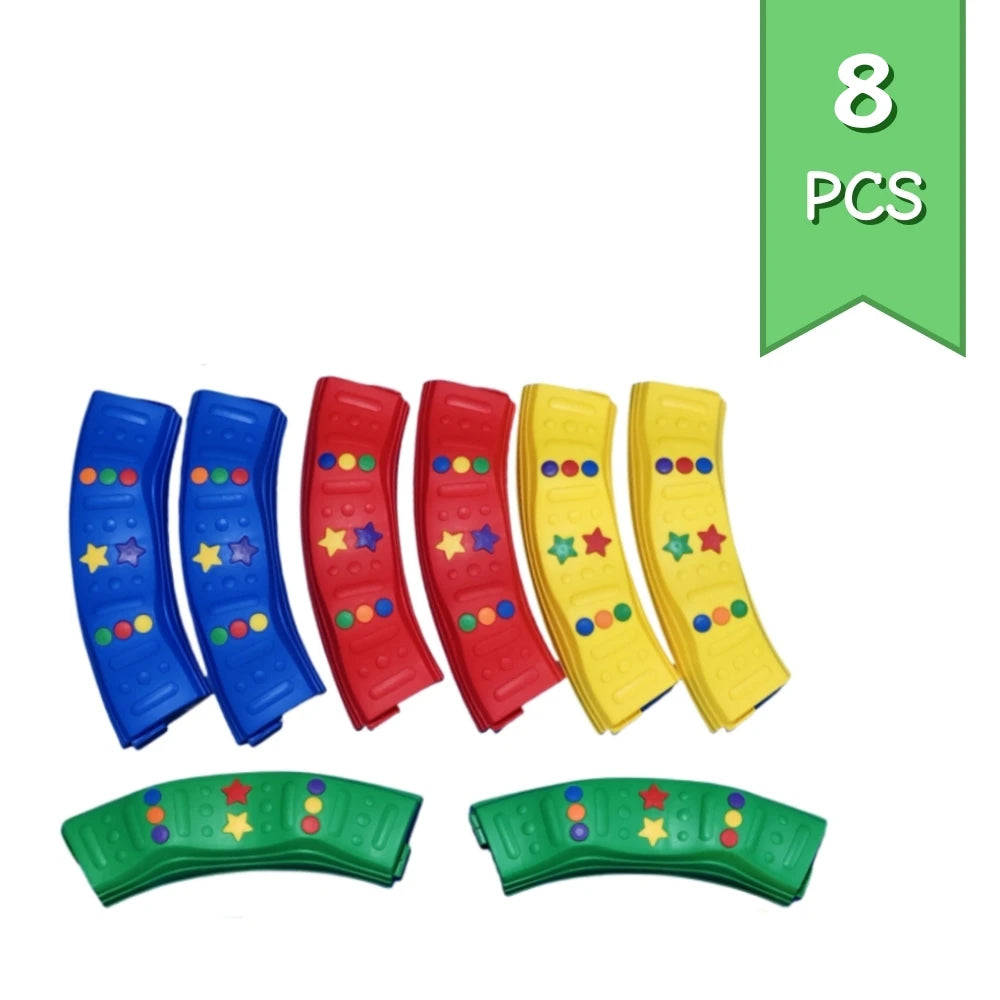 Kids Stepping Stones and Balance Beams Obstacle Course for Kids