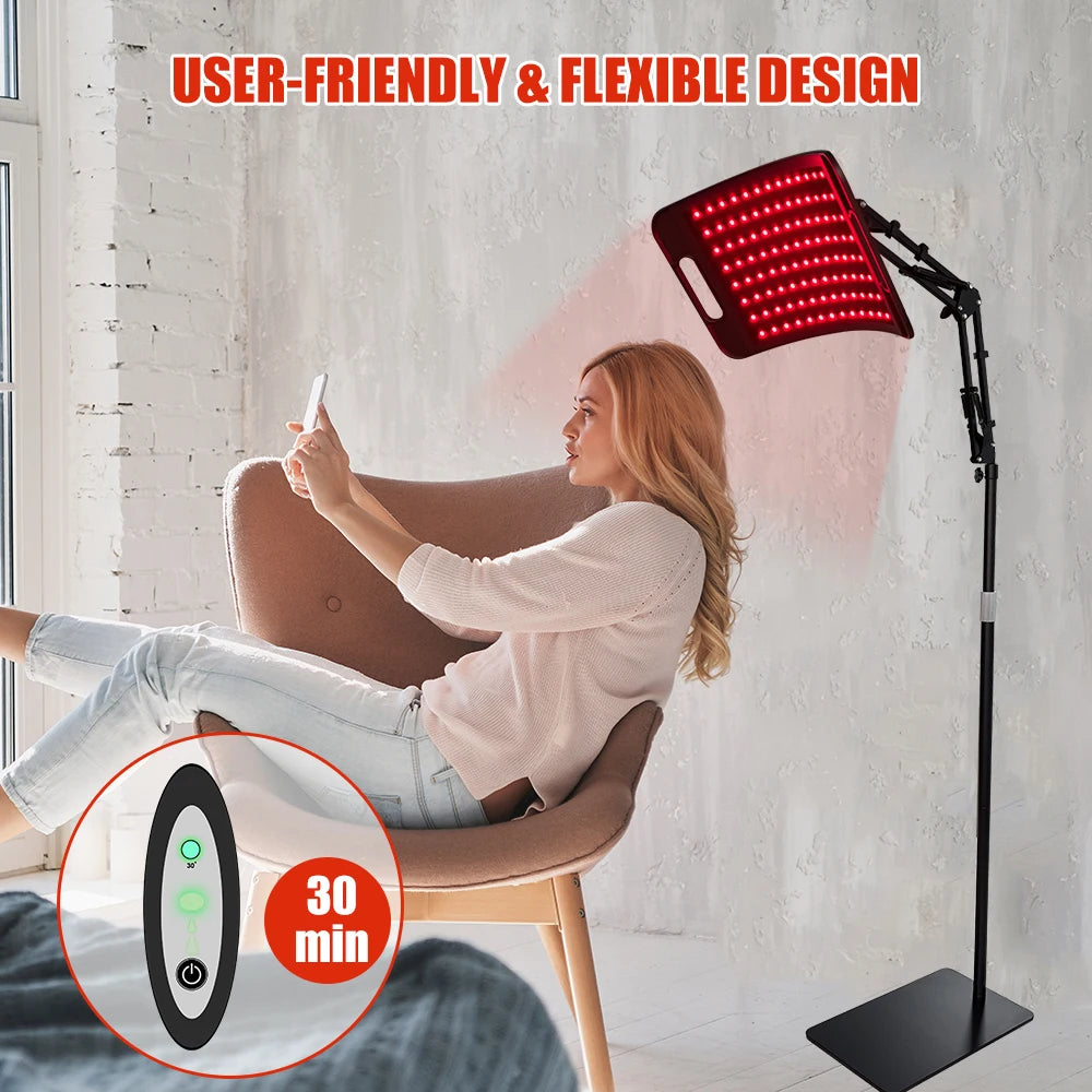 Near Infrared Light Therapy Panel 660nm 850nm For Face And Body With Stand