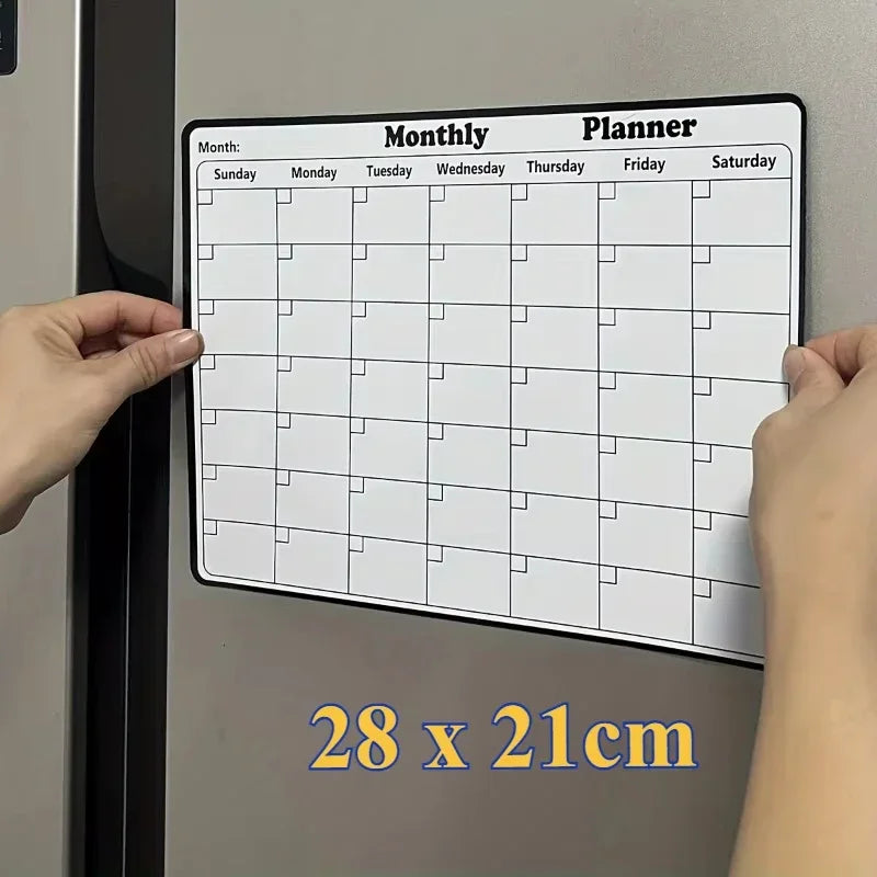 Magnetic Dry Erase Calendar Monthly Planner for Home Office