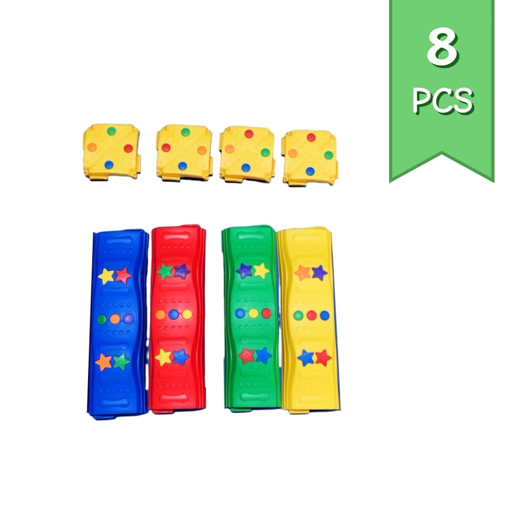 Kids Stepping Stones And Balance Beams Obstacle Course Set