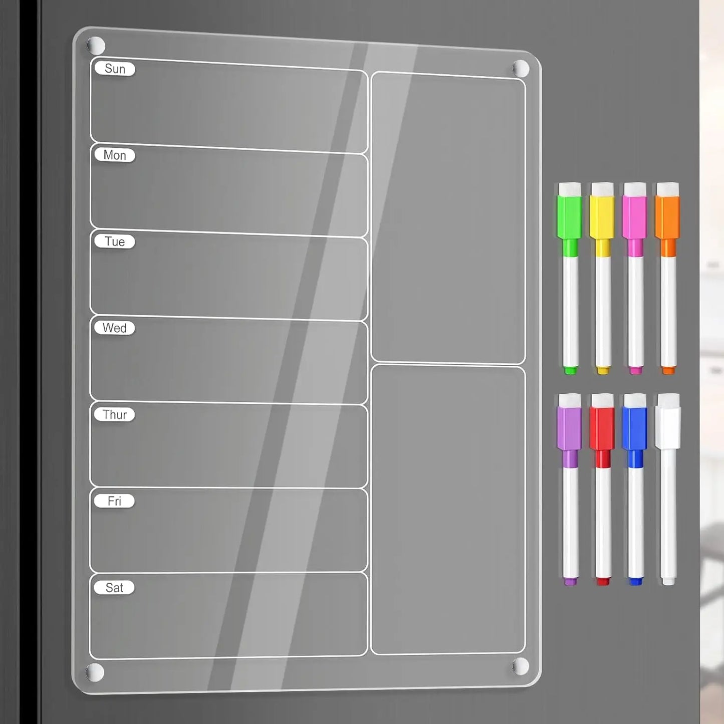 Magnetic Weekly Meal Planner Board For Easy Family Dinners