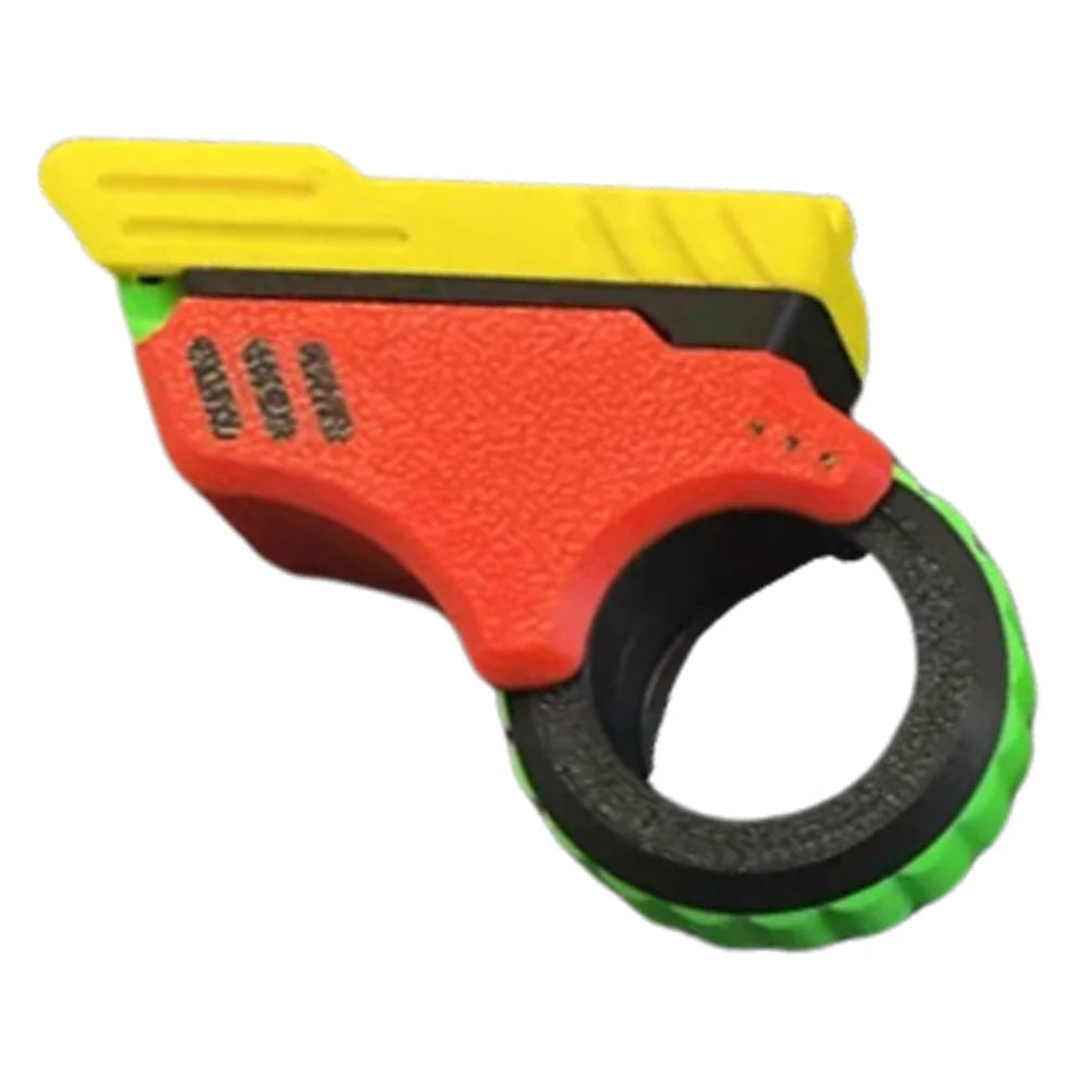 3D Printed Office Desk Fidget Gun Ring Toy for Stress