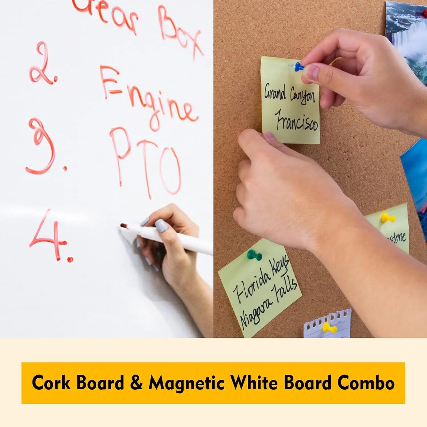 Magnetic Dry Erase Cork Board