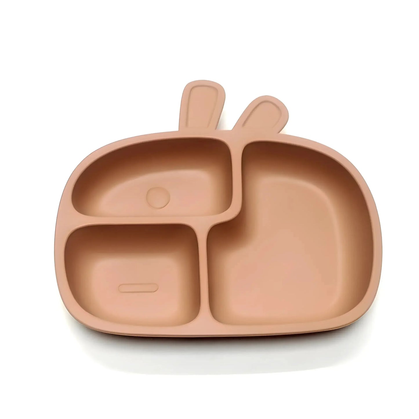 Silicone Divided Dinner Plate With Suction Cup Non Slip