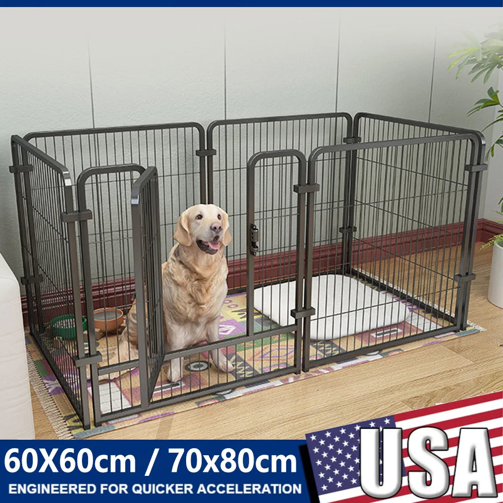 Dog Fence Playpen Foldable Kennel for Pets Four to Six