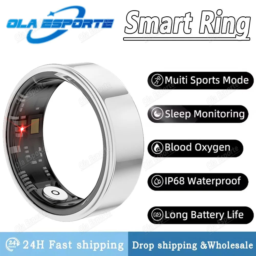 Ola Esporte Smart Ring Heart Rate Blood Oxygen IP68 Waterproof