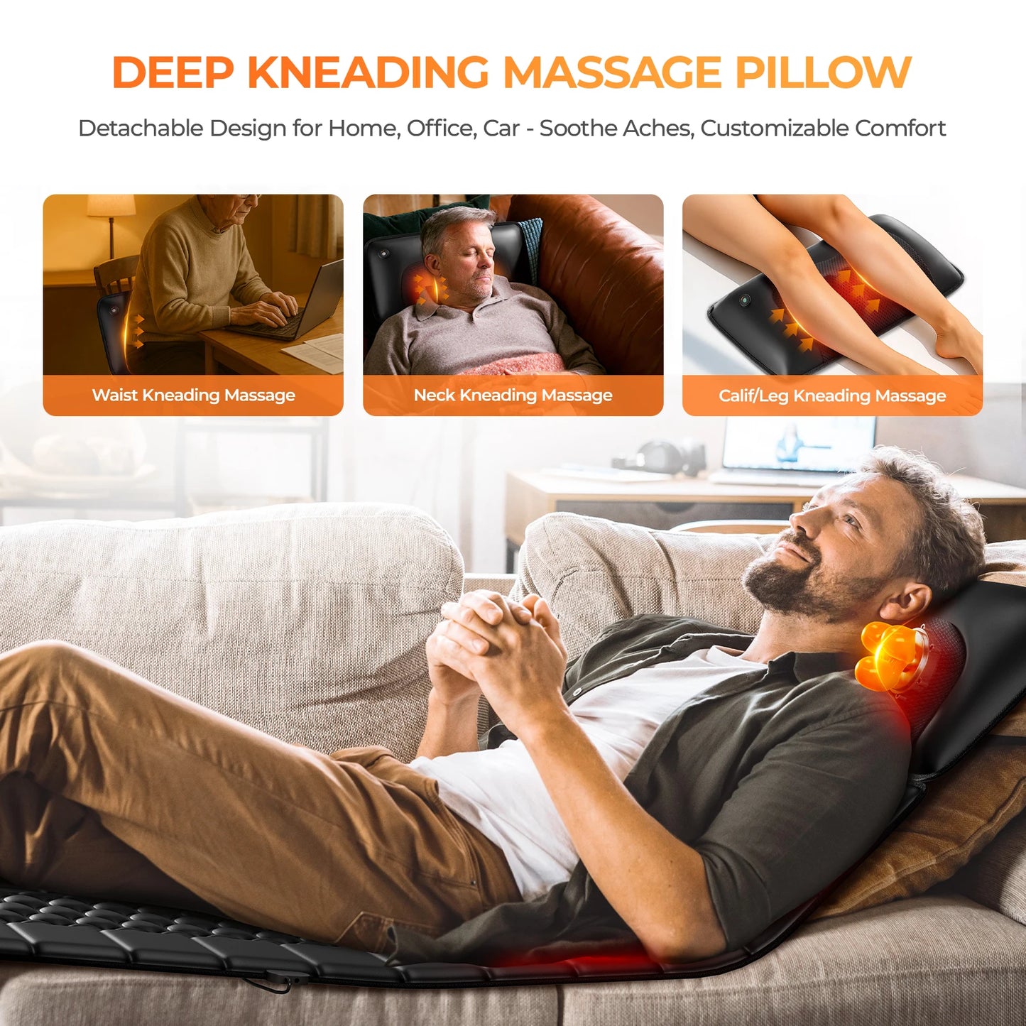 Shiatsu Full Body Heated Massage Mat, Supports Recovery, Reclaim Peace