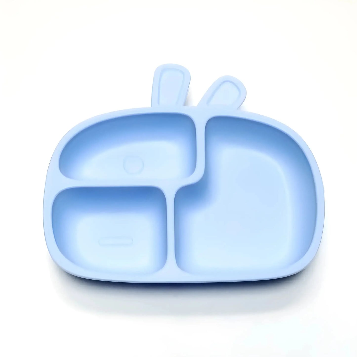 Silicone Divided Dinner Plate With Suction Cup Non Slip