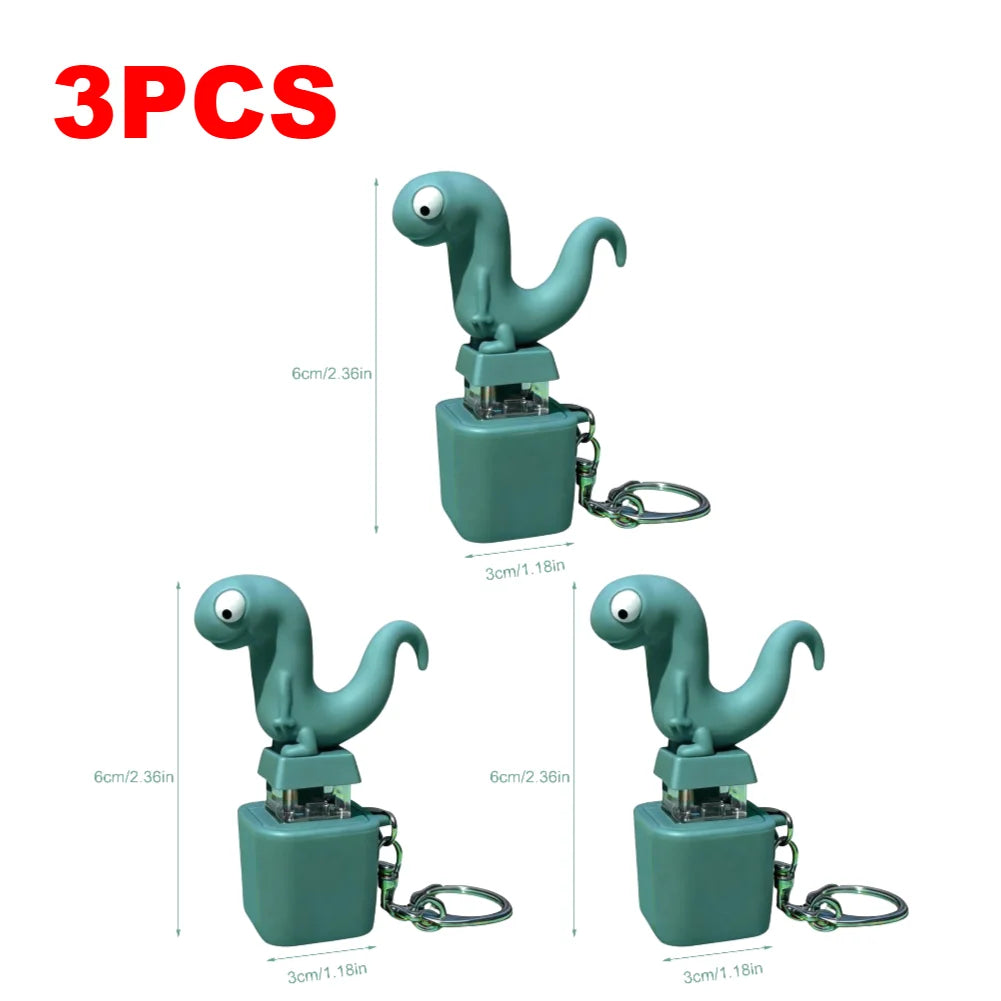 1-5PCS Lizard Fidget Keychain with LED Light & Squeeze Sound Funny Stress Relief Sensory Toy Rechargeable Keyring for Adult Kid