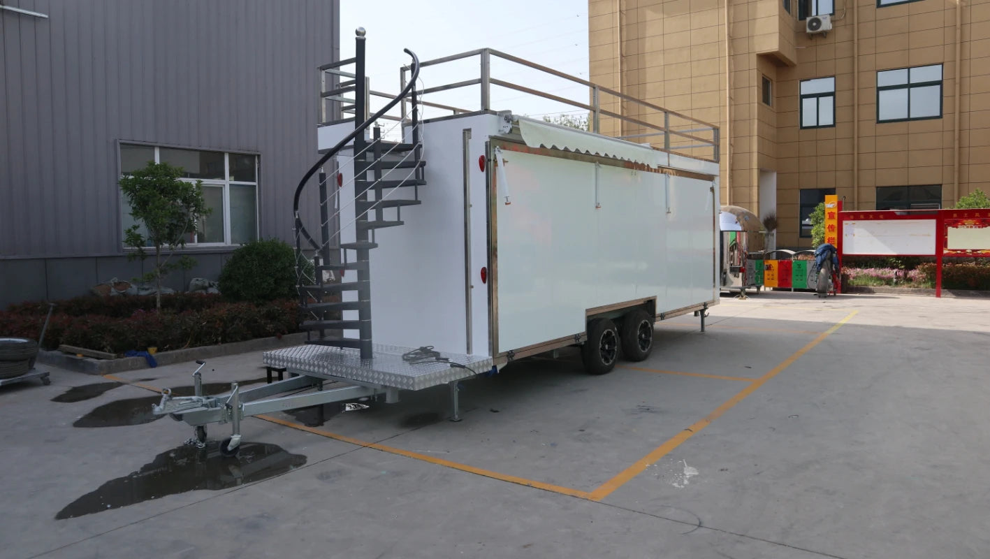 Heavy Duty Mobile Street Food Trailer Ice Cream BBQ