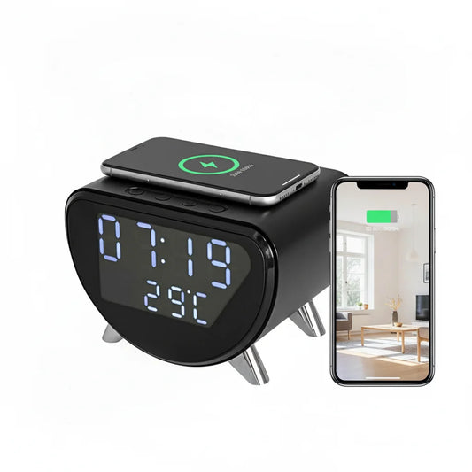 4K UHD WiFi Clock Camera Motion Detection And TF Card