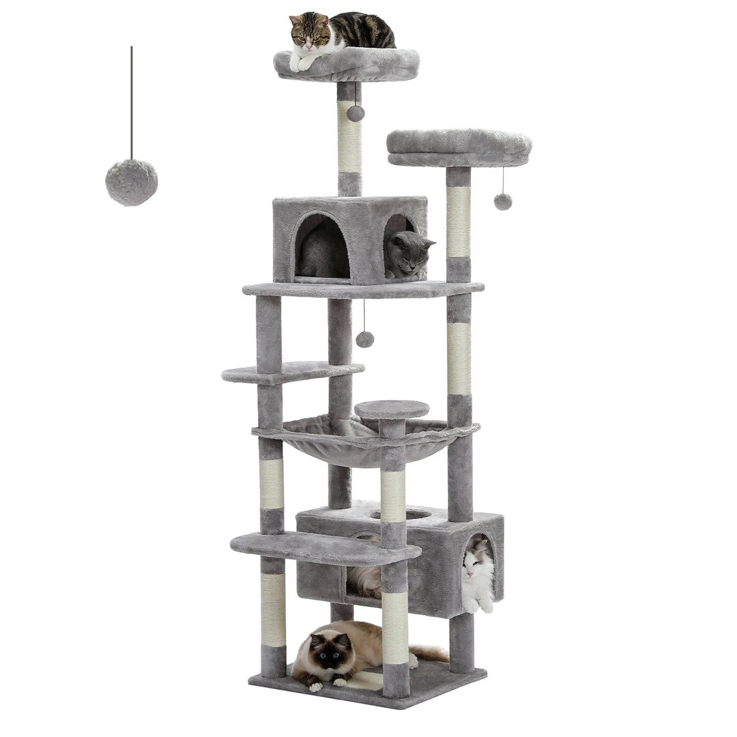 PAWZ Road Cat Tree Tower With Sisal Scratching Posts