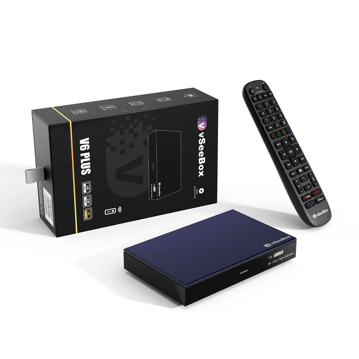 VseeCzydore VSeeBox V6 Plus 8K HD Voice Control Streaming Box