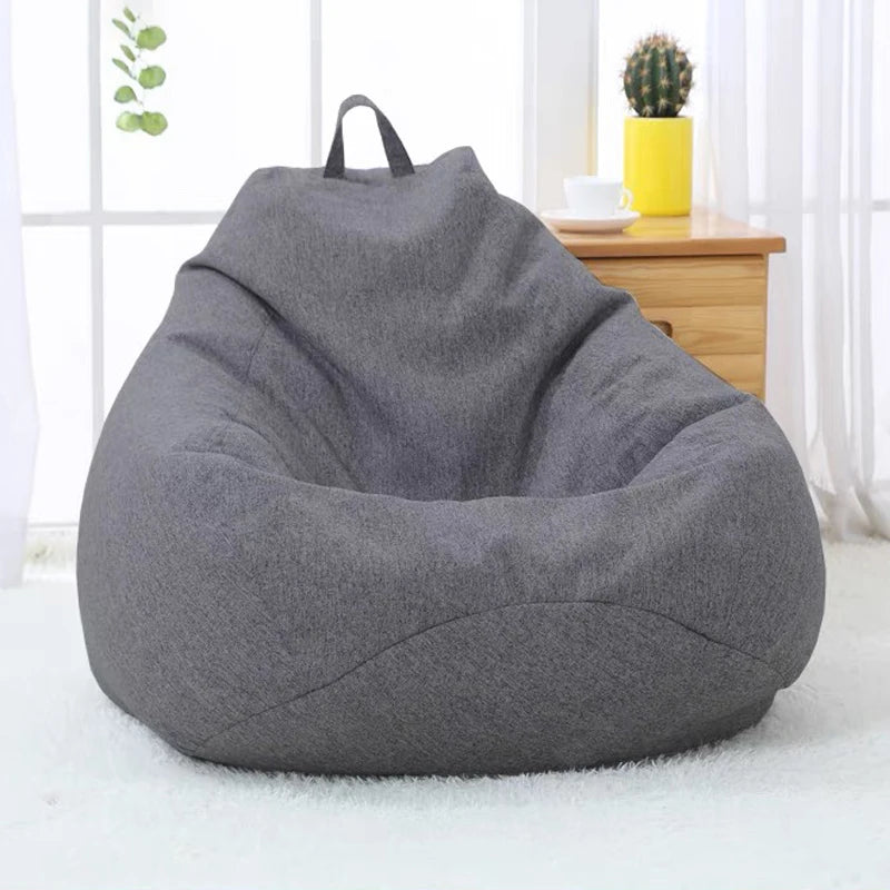 Bean Bag Lazy Seat Chair Sofa Cover Soft Fluffy Fabric